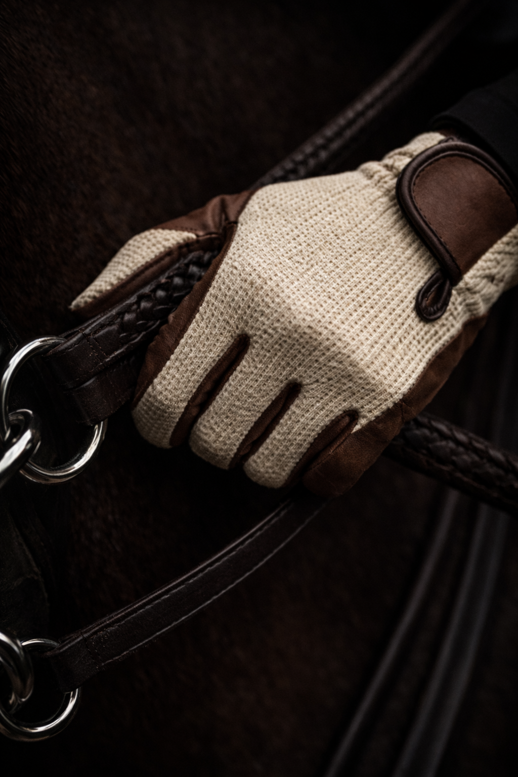 Gerçek deri binicilik eldiven